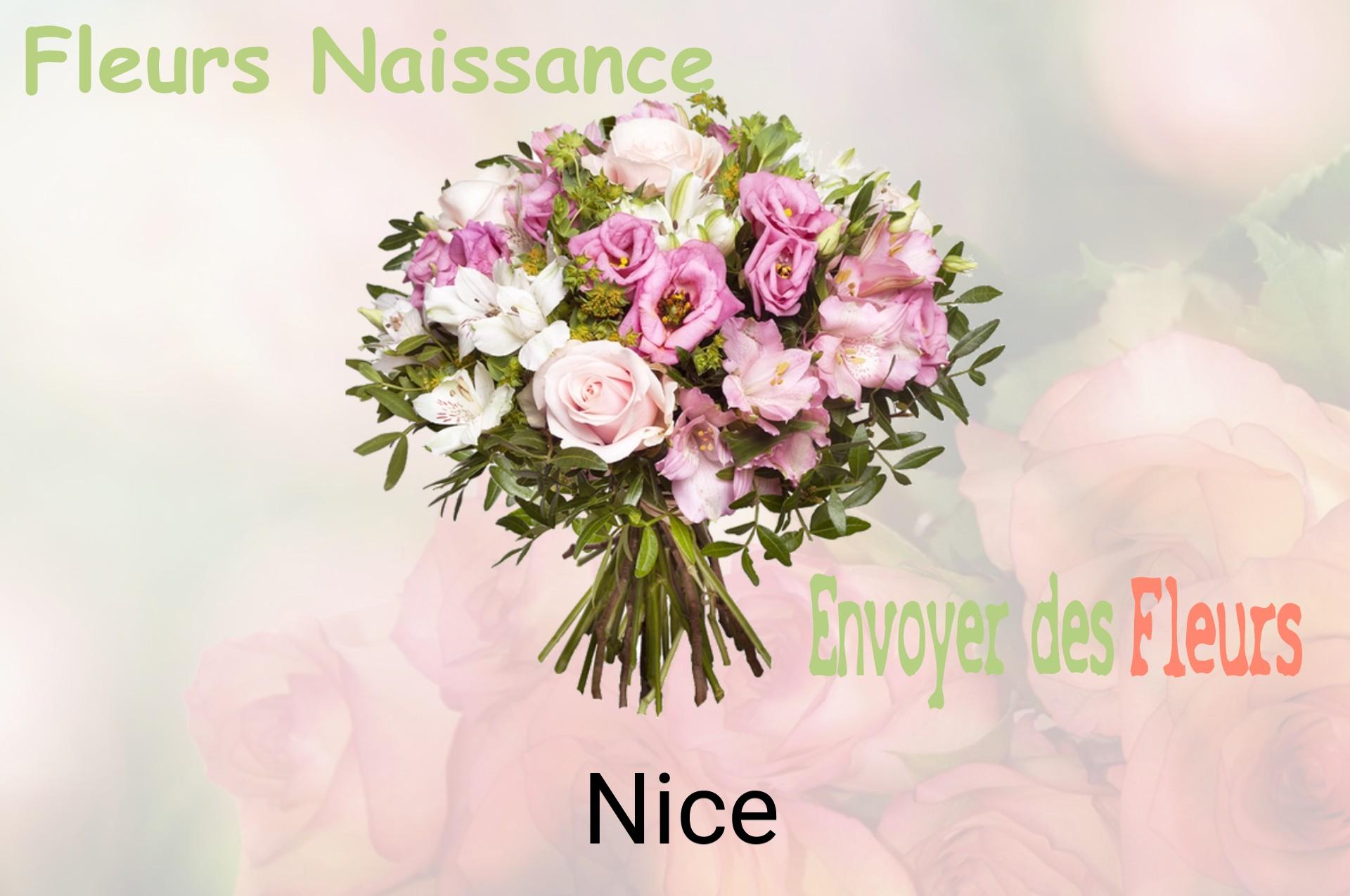 Bouquet de fleurs de naissance livré à Nice